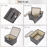CAJA  ORGANIZADORA EN TELA X 3 UNIDADES