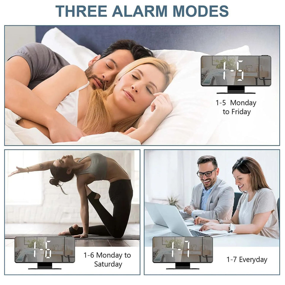 Reloj Alarma Proyector