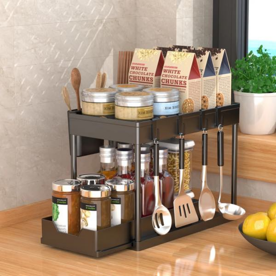 Estante Organizador Multiusos de 2 Niveles