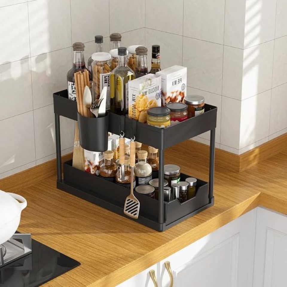 Estante Organizador Multiusos de 2 Niveles