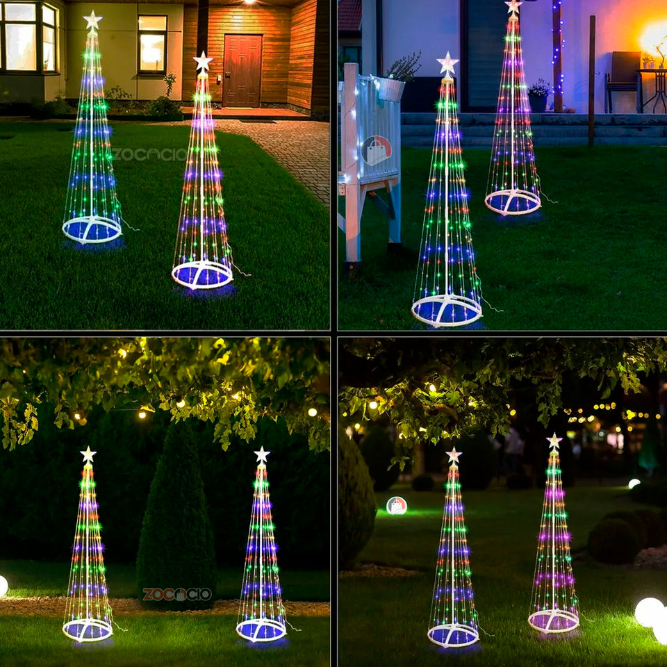 ARBOL CONO LUCES LED