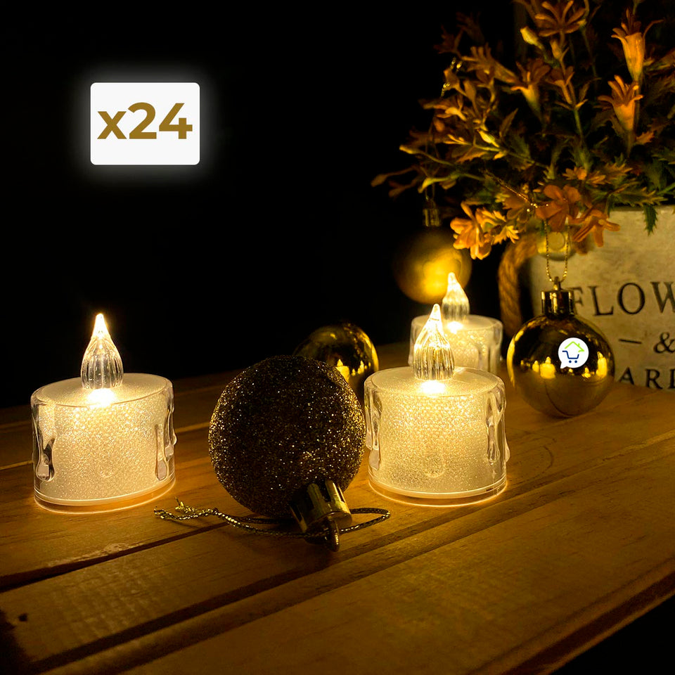 VELAS LED NAVIDAD X 24 UNIDADES