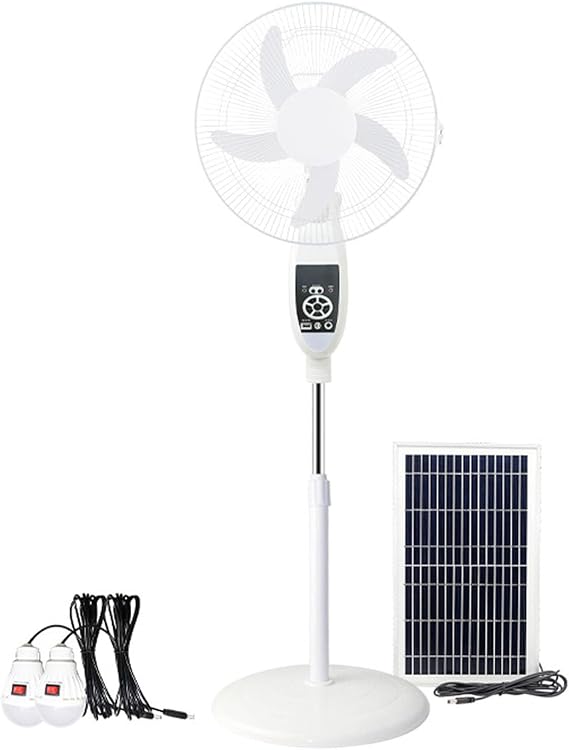 VENTILADOR  + BOMBILLOS  SOLARES