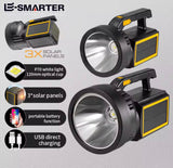 Linterna LED Recargable con Carga Solar