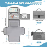 Cambiador de Pañales Plegable Portátil