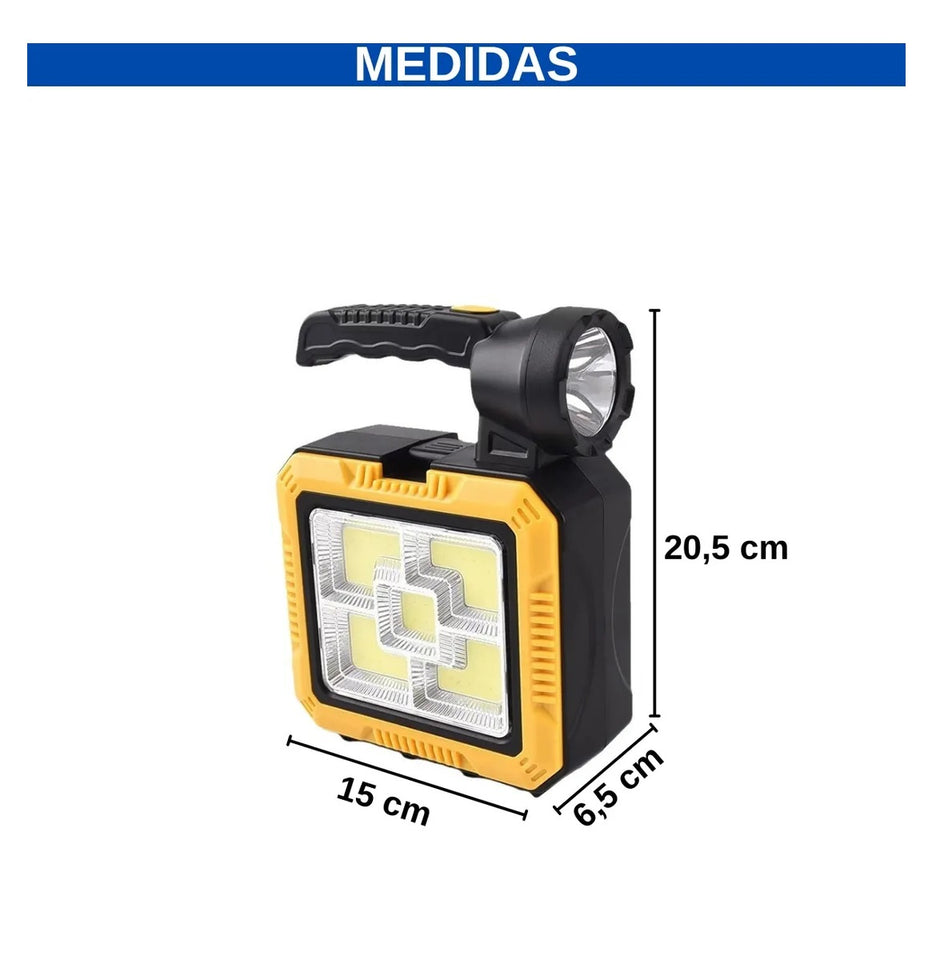 Linterna Multifuncional 3 en 1 con Lámpara Solar y Kit de Herramientas