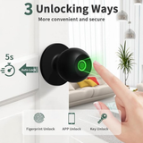 🔐 Cerradura Inteligente Tipo Perilla – Seguridad y Comodidad en un Solo Toque