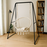 Silla Hamaca Colgante con Soporte Metálico