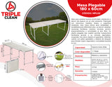 Mesa Plegable Portátil 180 x 60 cm