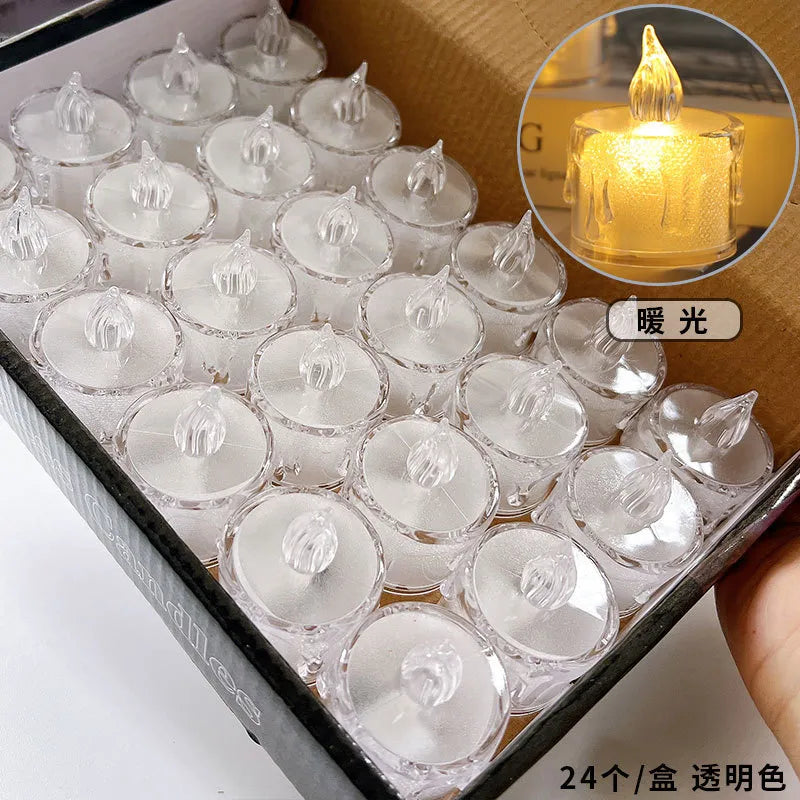VELAS LED NAVIDAD X 24 UNIDADES