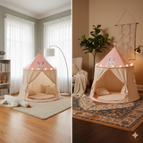 CARPA CASTILLO CON LUCES LED