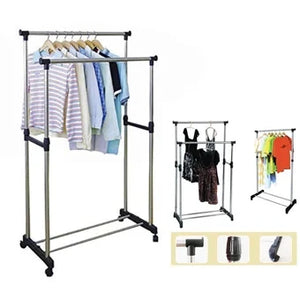 Tendero de ropa doble