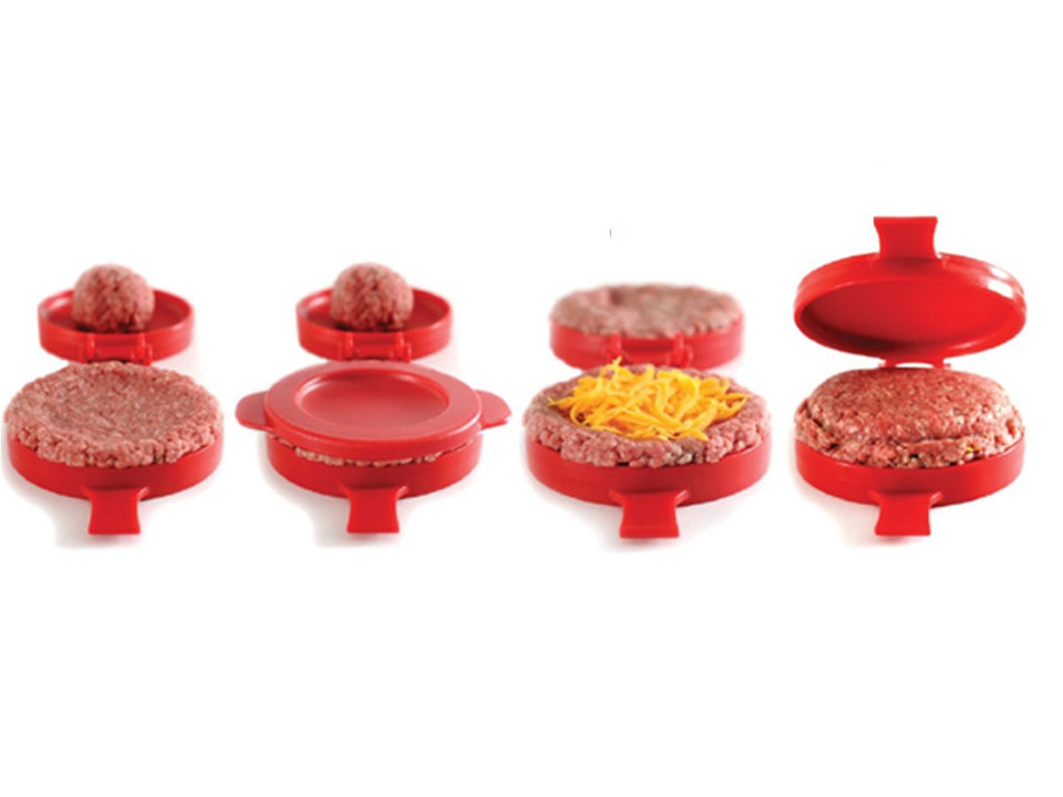 Molde para preparar hamburguesas rellenas