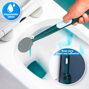 Cepillo Limpieza Con Dispensador De Jabón