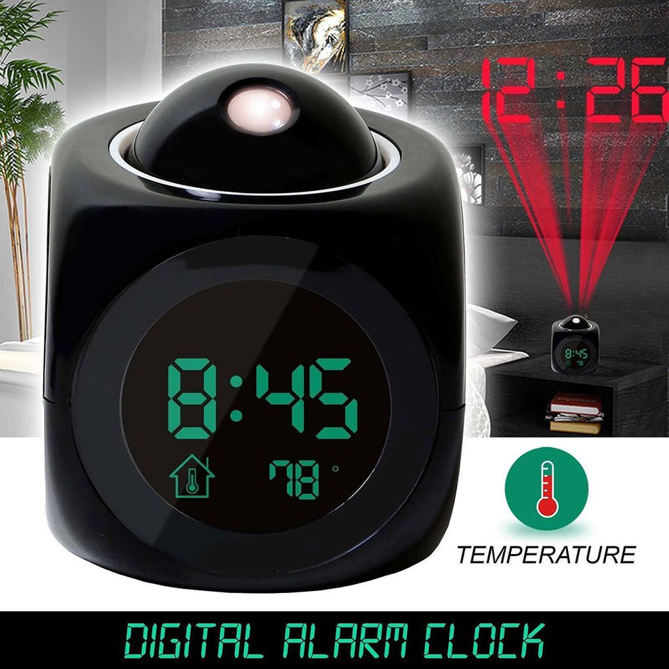Reloj Despertador Proyector Cubo