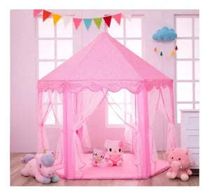 Castillo carpa con luces de estrellas