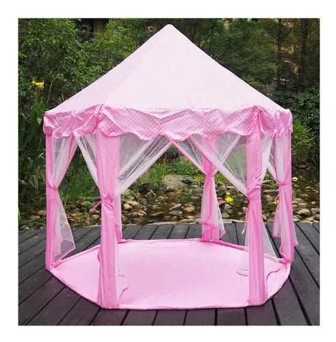 Castillo carpa con luces de estrellas