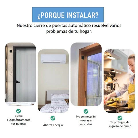 Cierre De Puertas Automático (Set de 2 unidades)